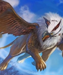 Flying Griffin Paint by numbers