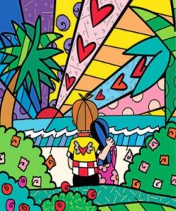 Folk Art Couple Paint by numbers