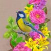 Free Bird And Flowers paint by numbers