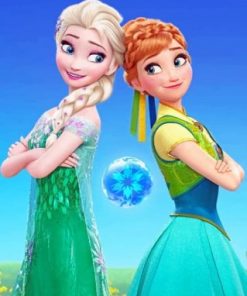 Frozen Princesses - Paint By Numbers