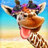 Crazy Giraffe Paint by numbers