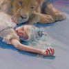 Girl And Lion Paint by numbers