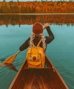 Girl In A Boat Paint by numbers