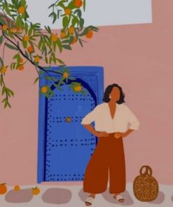 girl in morocco paint by number