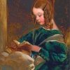 Girl Reading paint by numbers