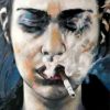 Woman Smoking Paint by numbers