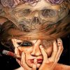 Girl Smoking paint by numbers