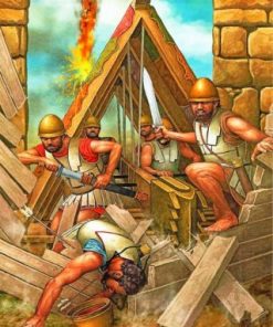 Greek Battle Scene Paint by numbers