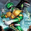 Green Power Ranger Paint by numbers