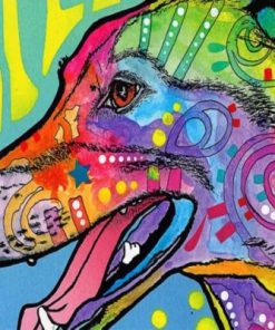 Greyhound Dog Paint by numbers