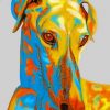 Greyhound Pop Art Paint by numbers