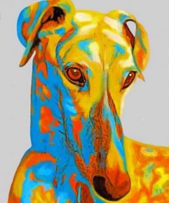 Greyhound Pop Art Paint by numbers