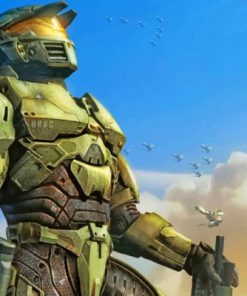 Halo Illustration paint by numbers