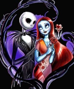 Jack And Sally Paint by numbers