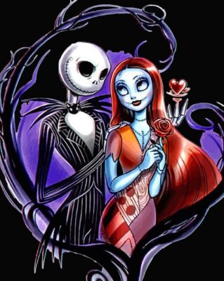 Jack And Sally Paint by numbers