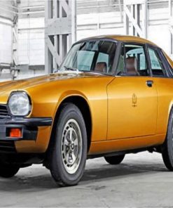 Yellow Jaguar Xjs Paint by numbers
