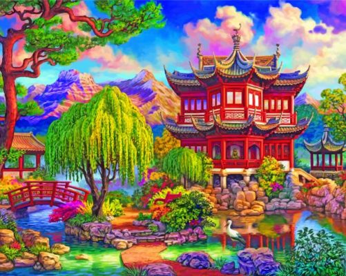 Japanese Park Paint by numbers