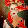 Japanese Woman Paint by numbers
