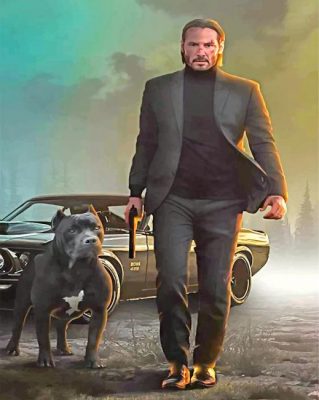 John Wick Paint by numbers