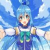 Konosuba Aqua Paint by numbers