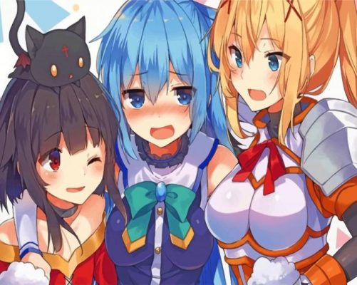 Konosuba Anime Paint by numbers