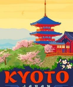 kyoto japan paint by numbers