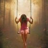 Lonely Girl Swinging Paint by numbers