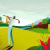 Lonely Golfer paint by numbers