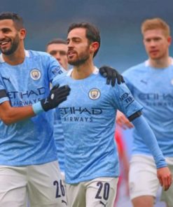 Man City Players Paint by numbers