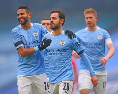 Man City Players Paint by numbers