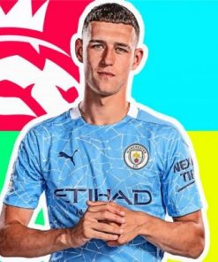 Phil Foden Man City Paint by numbers