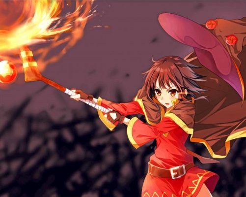 Megumin Konosuba Paint by numbers