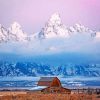 Milton Barn Jackson Hole Paint by numbers