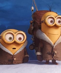 Minions Winter paint by numbers