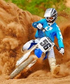 Aesthetic Motocross Paint by numbers