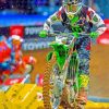 Motorcycle Racer Paint by numbers