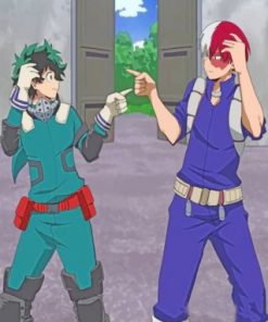 Izuku Midoriya And Shoto Todoroki paint by numbers