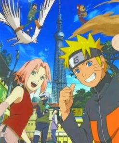 Naruto anime paint by numbers