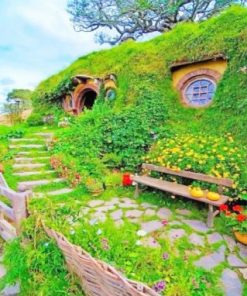 Hobbit House New Zealand Paint by numbers