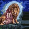 The Beauty and The Lion paint by numbers