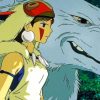 Princess Mononoke And The Wolf Goddess Paint by numbers