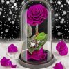 Purple Glass Rose Paint by numbers