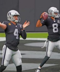 Raiders Players Paint by numbers