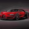 Red Bugatti Chiron Paint by numbers