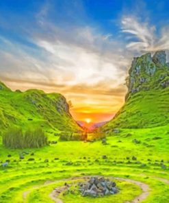 Scotland Landscape Paint by numbers
