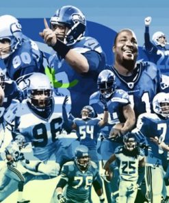 Seahawks Team Paint by numbers