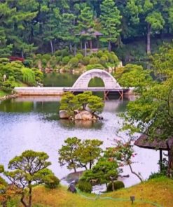 Shukkein Hiroshima Japan Paint by numbers