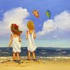 Sisters Enjoying Their Time Paint by numbers