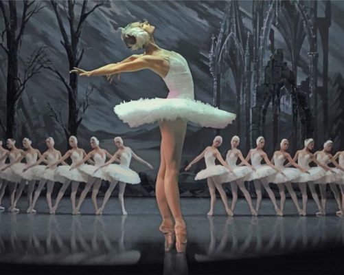 Swan Lake Ballerinas paint by numbers