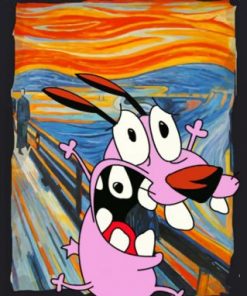 The Cowardly Dog Paint by numbers